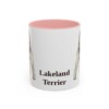 lakeland-terrier-mug-pink-3 11oz Lakeland Terrier Mug, Vintage Dog Portrait Coffee Mug, Dog Lover Gift