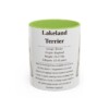 lakeland-terrier-mug-writeup-light-green-1 11oz Lakeland Terrier Mug, Illustrated Dog Breed Facts Coffee Mug, Vintage Dog Keepsake Gift
