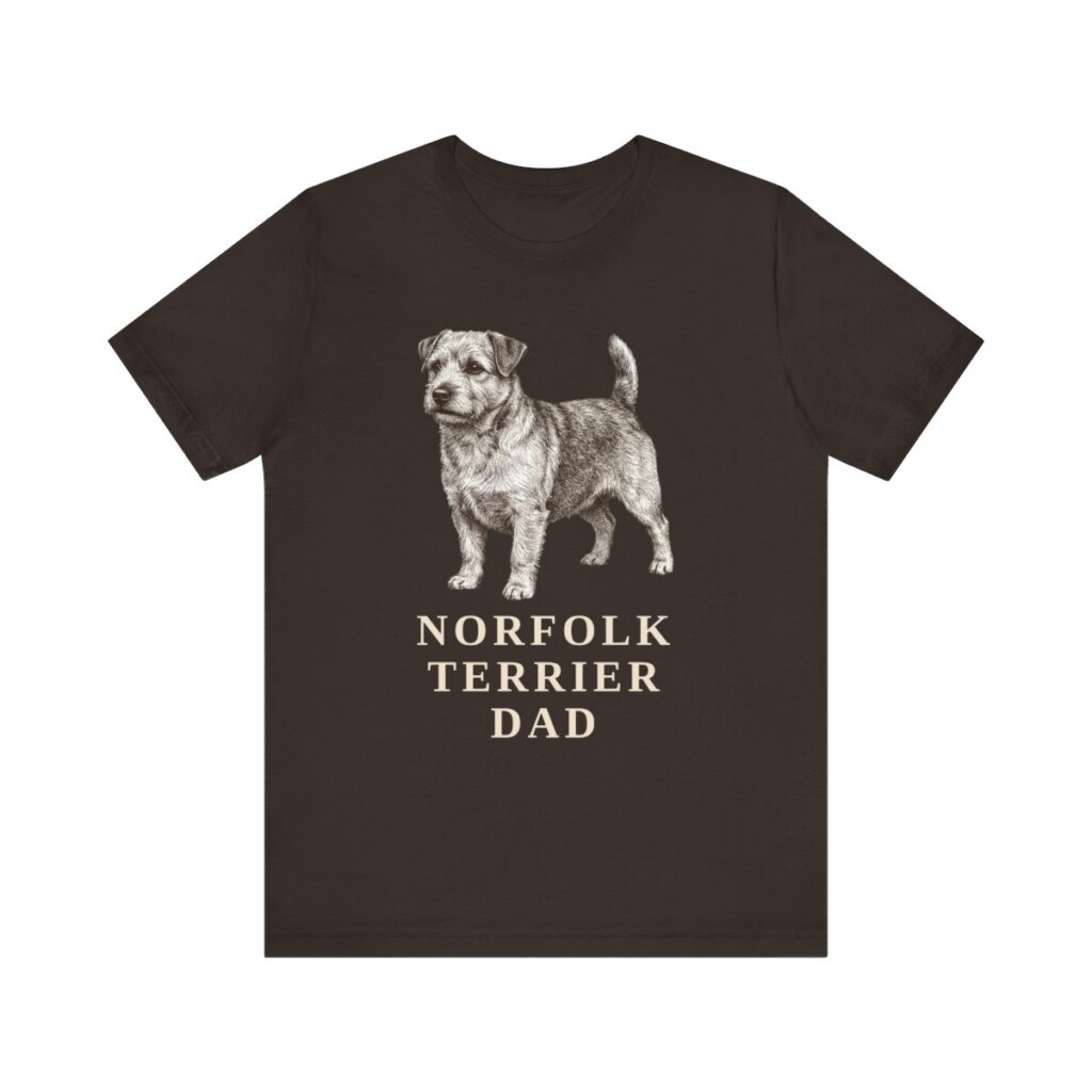 Norfolk Terrier Dad Shirt | Vintage Dog Sketch Tee | Dog Dad Gift | Norfolk Terrier Lover