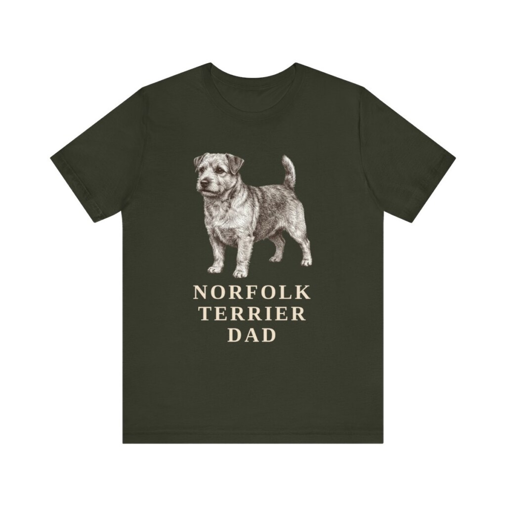 Norfolk Terrier Dad Shirt | Vintage Dog Sketch Tee | Dog Dad Gift | Norfolk Terrier Lover