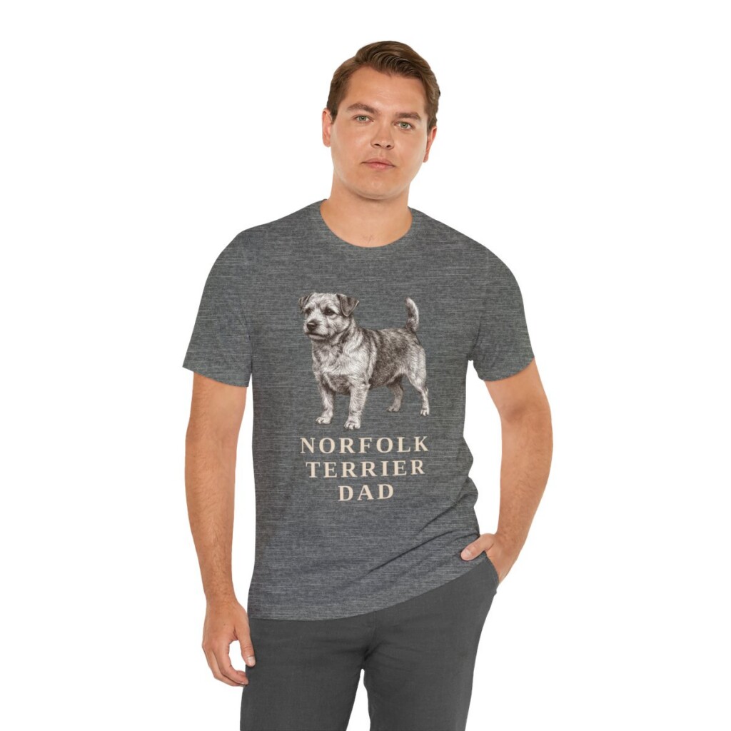 Norfolk Terrier Dad Shirt | Vintage Dog Sketch Tee | Dog Dad Gift | Norfolk Terrier Lover