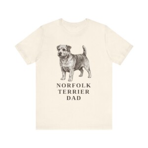 Norfolk Terrier Dad Shirt | Vintage Dog Sketch Tee | Dog Dad Gift | Norfolk Terrier Lover