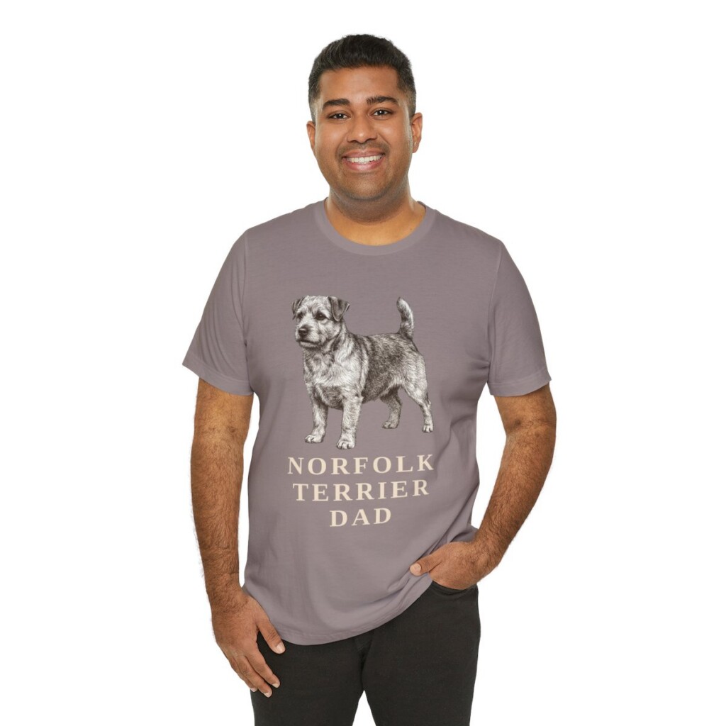 Norfolk Terrier Dad Shirt | Vintage Dog Sketch Tee | Dog Dad Gift | Norfolk Terrier Lover