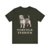 Norfolk Terrier Shirt, Vintage Dog Sketch Tee, Dog Lover Gift