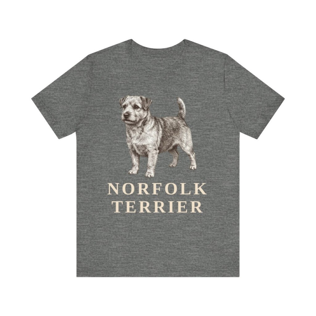 Norfolk Terrier Shirt, Vintage Dog Sketch Tee, Dog Lover Gift