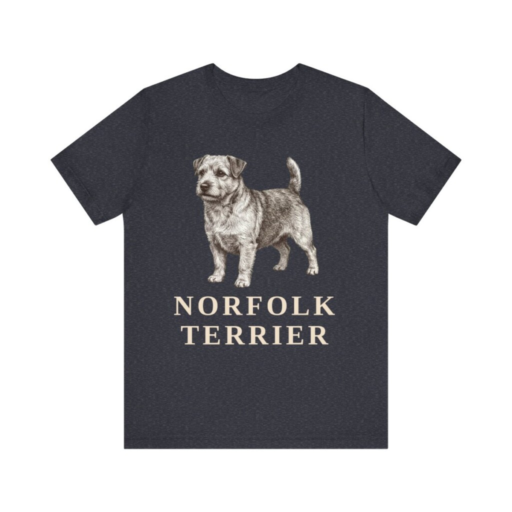 Norfolk Terrier Shirt, Vintage Dog Sketch Tee, Dog Lover Gift
