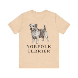 Norfolk Terrier Shirt, Vintage Dog Sketch Tee, Dog Lover Gift