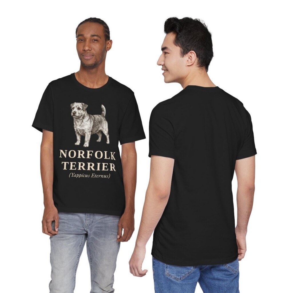 Norfolk Terrier Latin Shirt, Vintage Dog Sketch Tee, Dog Latin Gift