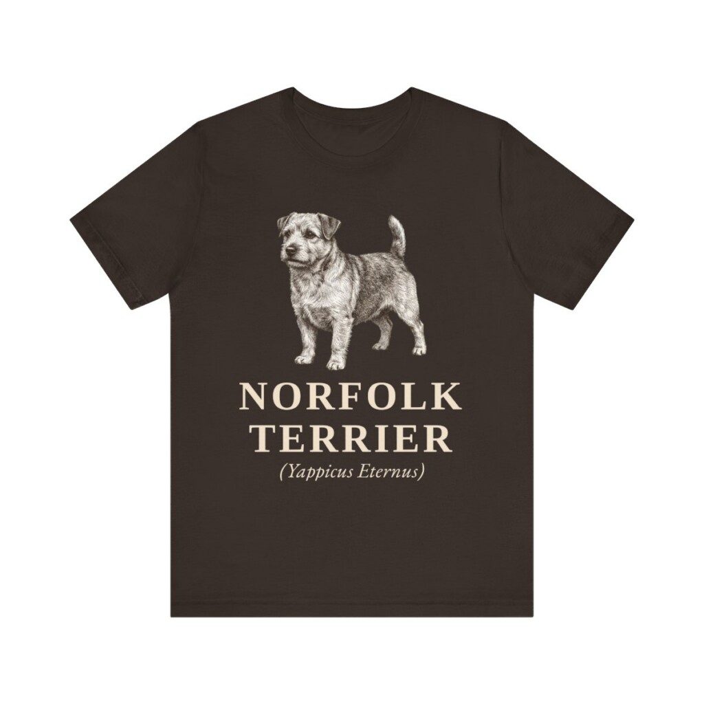 Norfolk Terrier Latin Shirt, Vintage Dog Sketch Tee, Dog Latin Gift