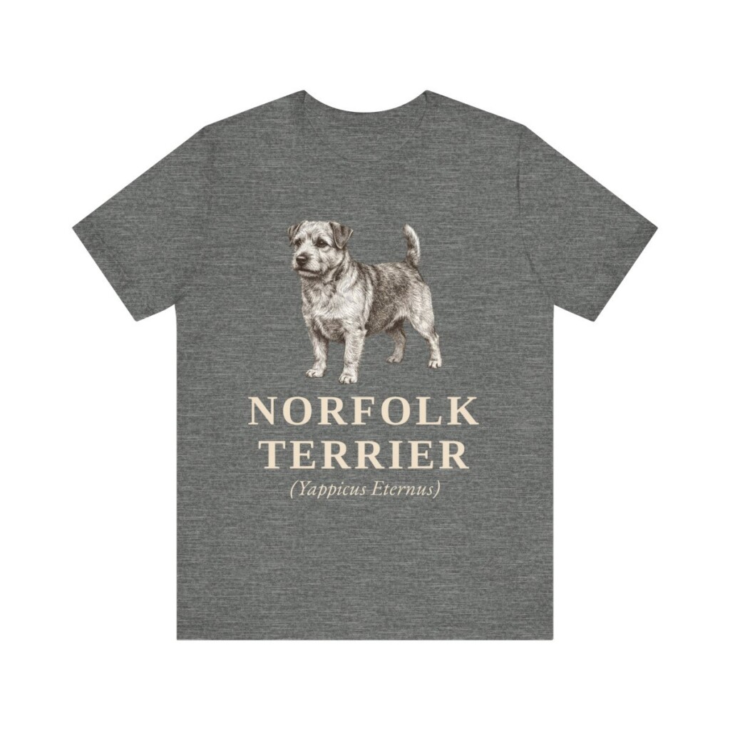 Norfolk Terrier Latin Shirt, Vintage Dog Sketch Tee, Dog Latin Gift