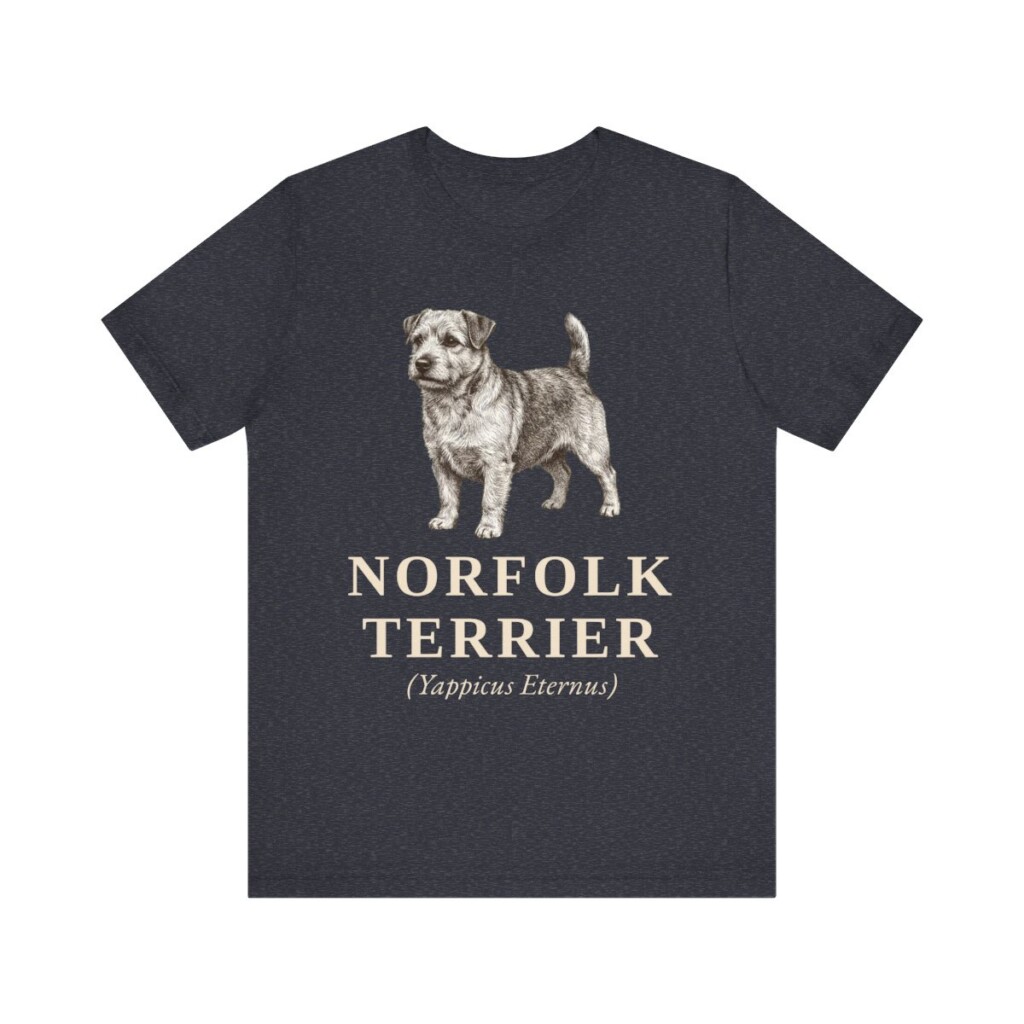 Norfolk Terrier Latin Shirt, Vintage Dog Sketch Tee, Dog Latin Gift
