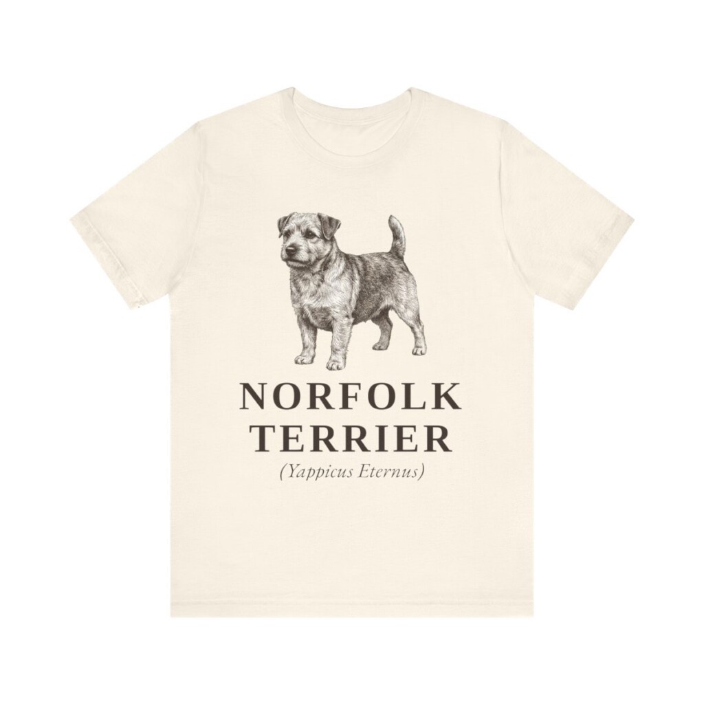 Norfolk Terrier Latin Shirt, Vintage Dog Sketch Tee, Dog Latin Gift