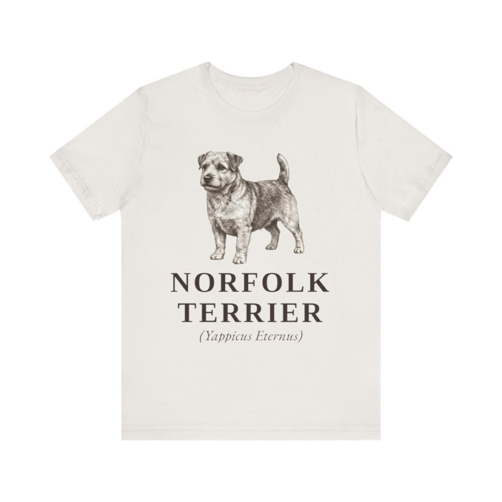 Norfolk Terrier Latin Shirt, Vintage Dog Sketch Tee, Dog Latin Gift