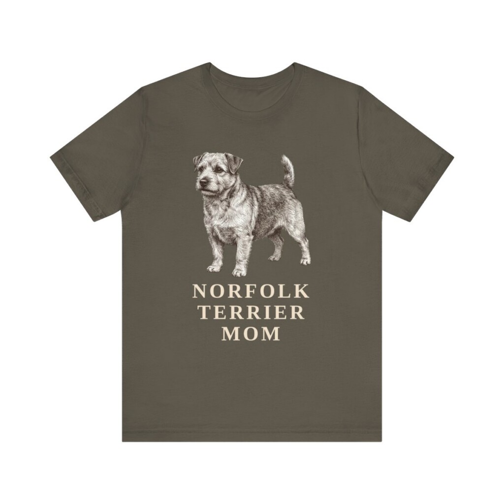 Norfolk Terrier Mom Shirt, Vintage Dog Sketch Tee, Dog Mom Gift