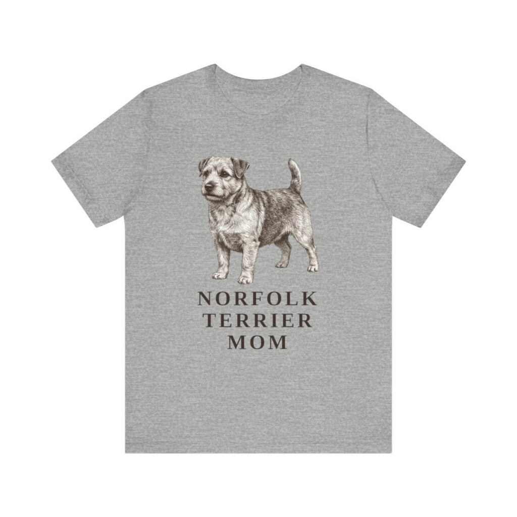 Norfolk Terrier Mom Shirt, Vintage Dog Sketch Tee, Dog Mom Gift