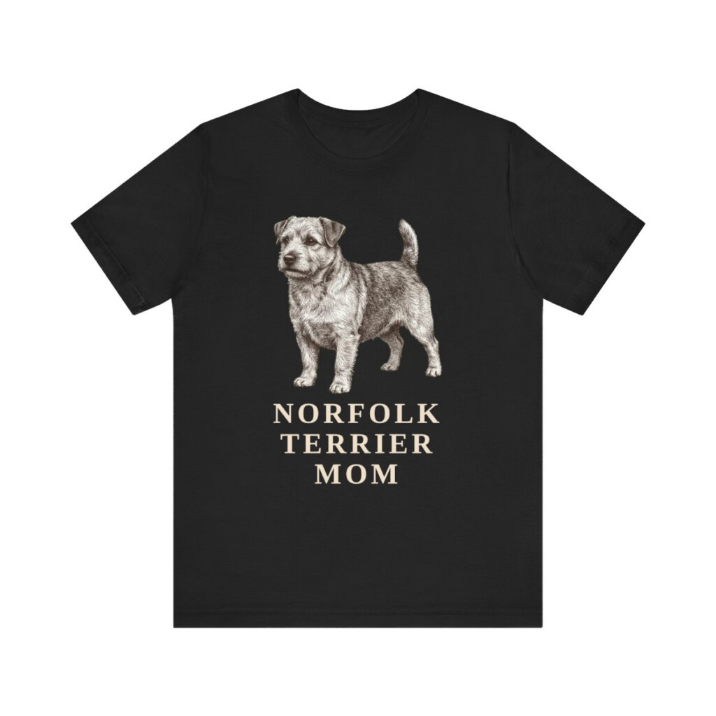 Norfolk Terrier Mom Shirt, Vintage Dog Sketch Tee, Dog Mom Gift