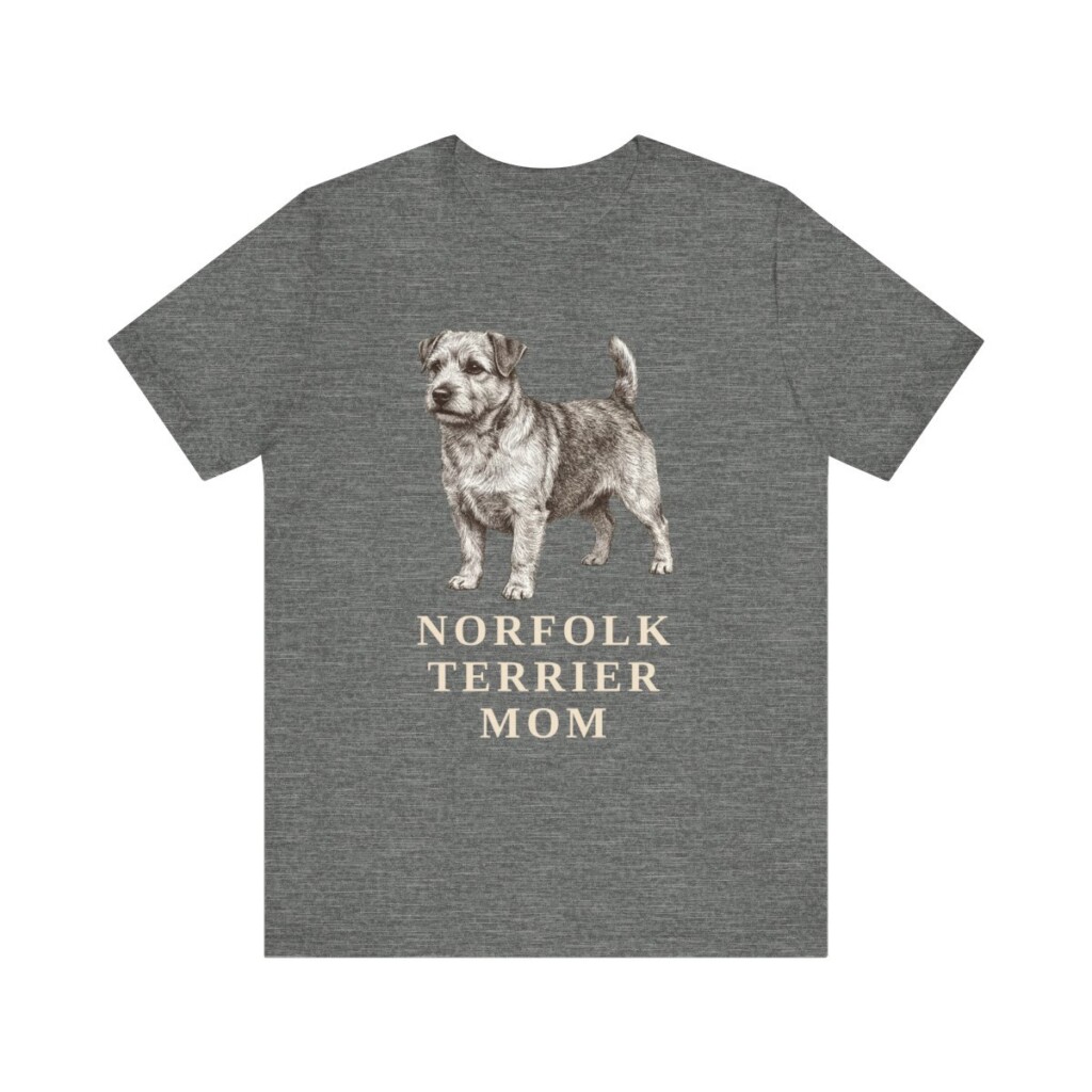 Norfolk Terrier Mom Shirt, Vintage Dog Sketch Tee, Dog Mom Gift