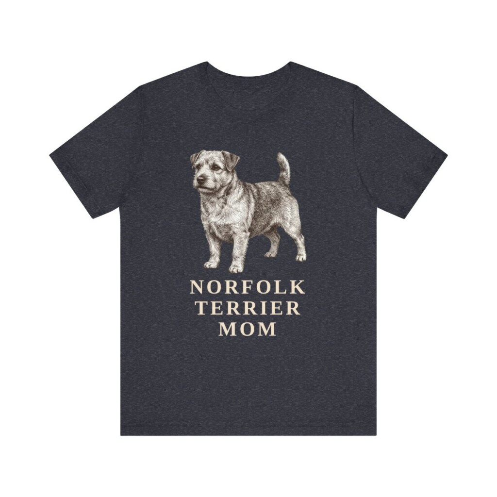 Norfolk Terrier Mom Shirt, Vintage Dog Sketch Tee, Dog Mom Gift