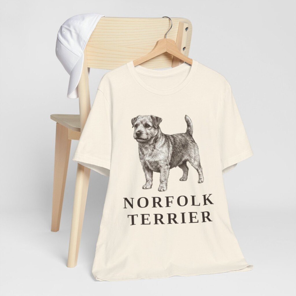 Norfolk Terrier Shirt, Vintage Dog Sketch Tee, Dog Lover Gift