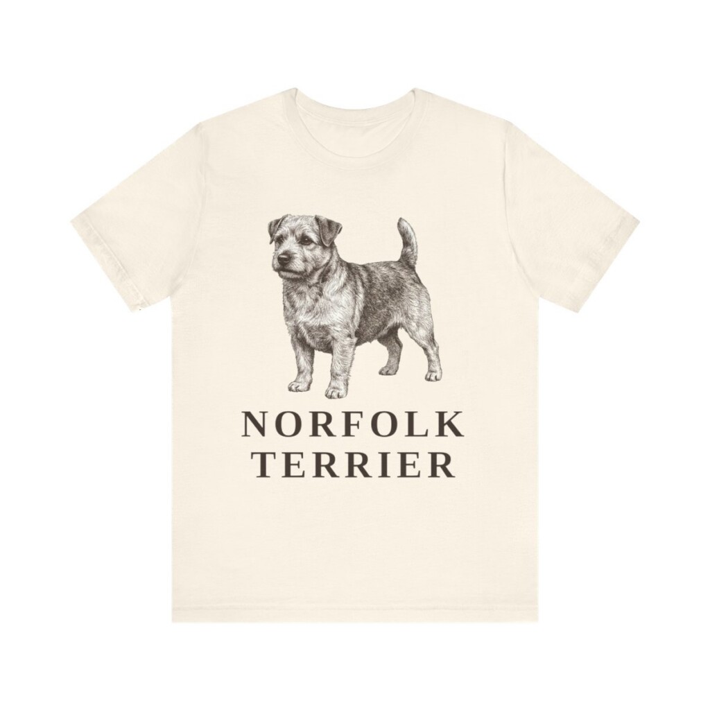Norfolk Terrier Shirt, Vintage Dog Sketch Tee, Dog Lover Gift