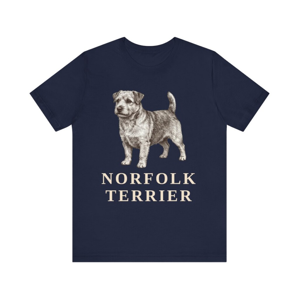 Norfolk Terrier Shirt, Vintage Dog Sketch Tee, Dog Lover Gift