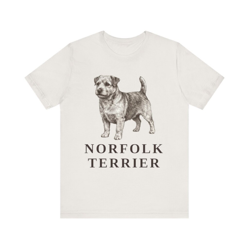 Norfolk Terrier Shirt, Vintage Dog Sketch Tee, Dog Lover Gift