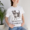 Norfolk Terrier Shirt, Vintage Dog Sketch Tee, Dog Lover Gift