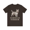 Norwich Terrier Shirt, Vintage Dog Sketch Tee, Dog Lover Gift, Norwich Terrier Lover