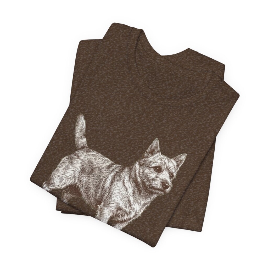 Norwich Terrier Dad Shirt | Vintage Dog Sketch Tee | Dog Dad Gift | Norwich Terrier Lover