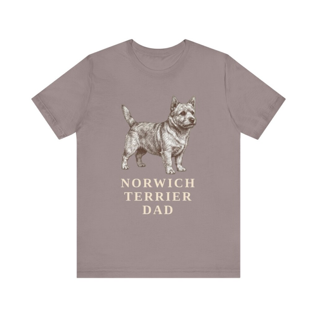 Norwich Terrier Dad Shirt | Vintage Dog Sketch Tee | Dog Dad Gift | Norwich Terrier Lover