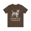 Norwich Terrier Shirt, Vintage Dog Sketch Tee, Dog Lover Gift, Norwich Terrier Lover
