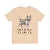 Norwich Terrier Shirt, Vintage Dog Sketch Tee, Dog Lover Gift, Norwich Terrier Lover