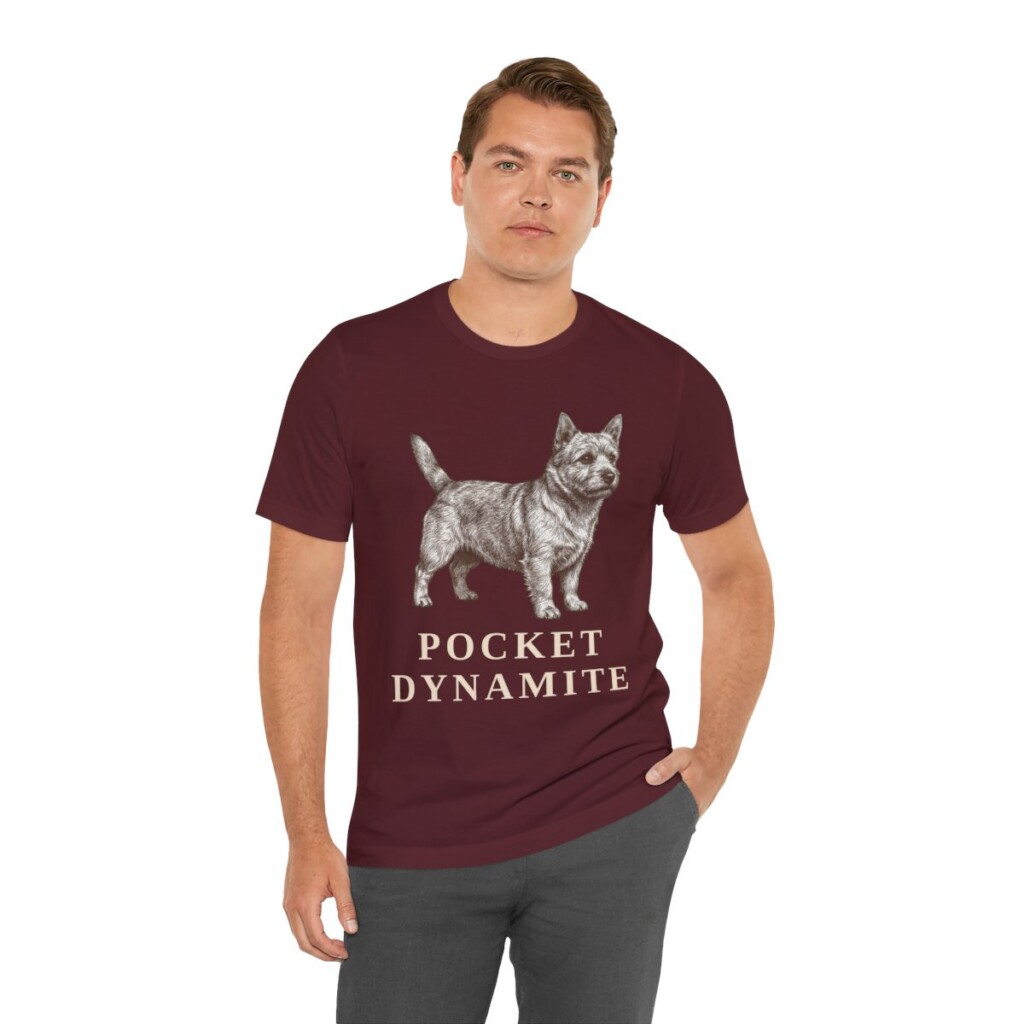 Norwich Terrier Humor Shirt, Vintage Dog Sketch Tee, Dog Humor Gift