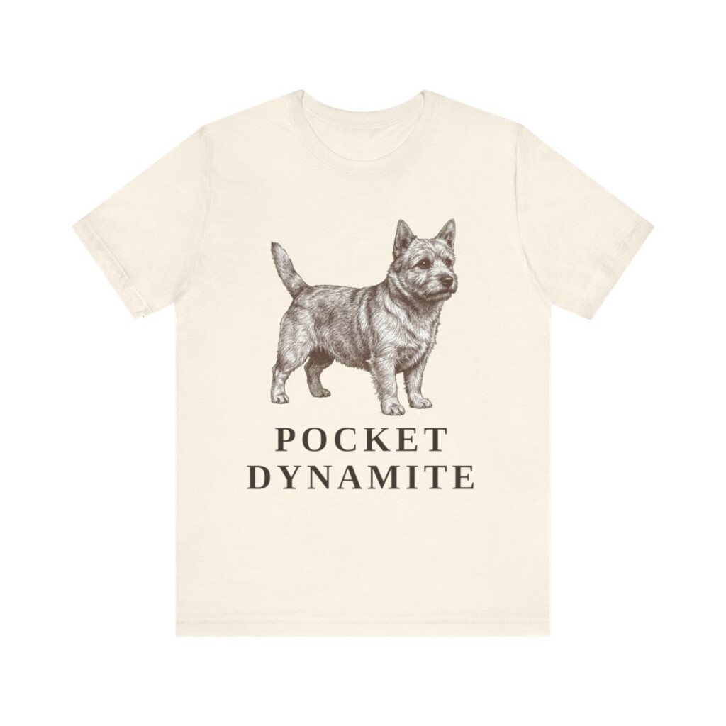 Norwich Terrier Humor Shirt, Vintage Dog Sketch Tee, Dog Humor Gift