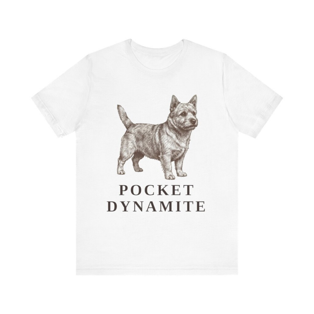 Norwich Terrier Humor Shirt, Vintage Dog Sketch Tee, Dog Humor Gift