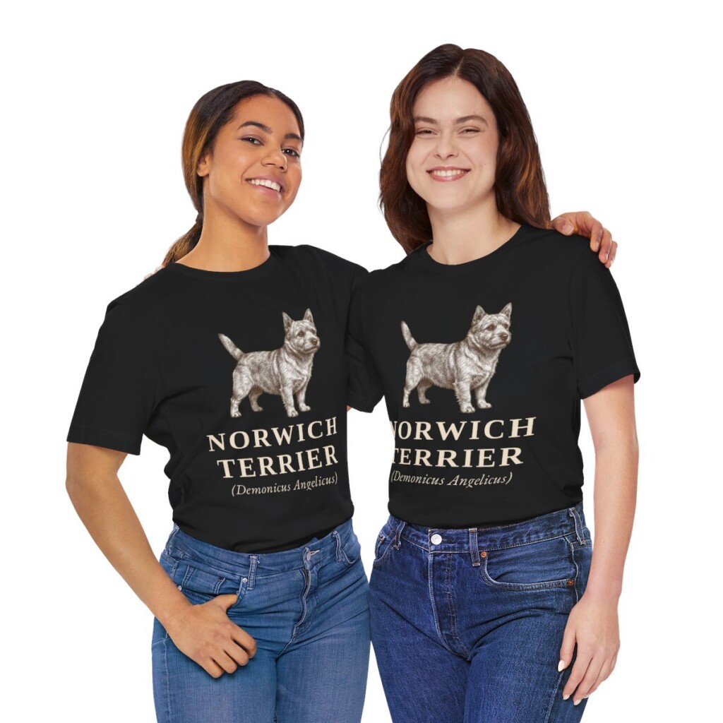 Norwich Terrier Latin Shirt, Vintage Dog Sketch Tee, Dog Latin Gift
