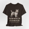 Norwich Terrier Latin Shirt, Vintage Dog Sketch Tee, Dog Latin Gift