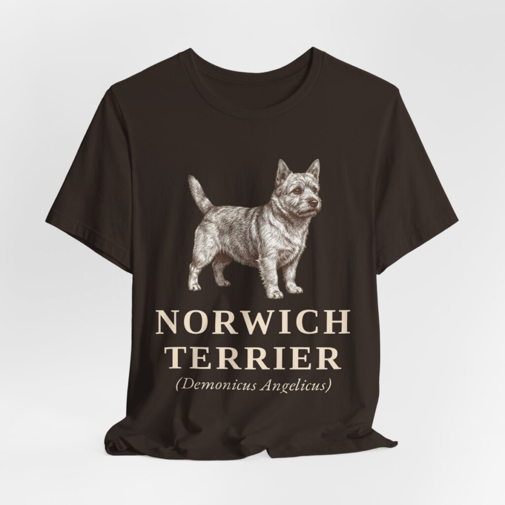 Norwich Terrier Latin Shirt, Vintage Dog Sketch Tee, Dog Latin Gift
