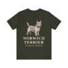 Norwich Terrier Latin Shirt, Vintage Dog Sketch Tee, Dog Latin Gift