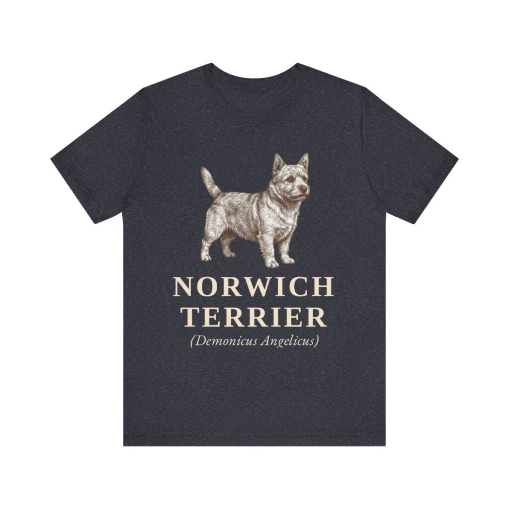 Norwich Terrier Latin Shirt, Vintage Dog Sketch Tee, Dog Latin Gift