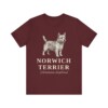 Norwich Terrier Latin Shirt, Vintage Dog Sketch Tee, Dog Latin Gift