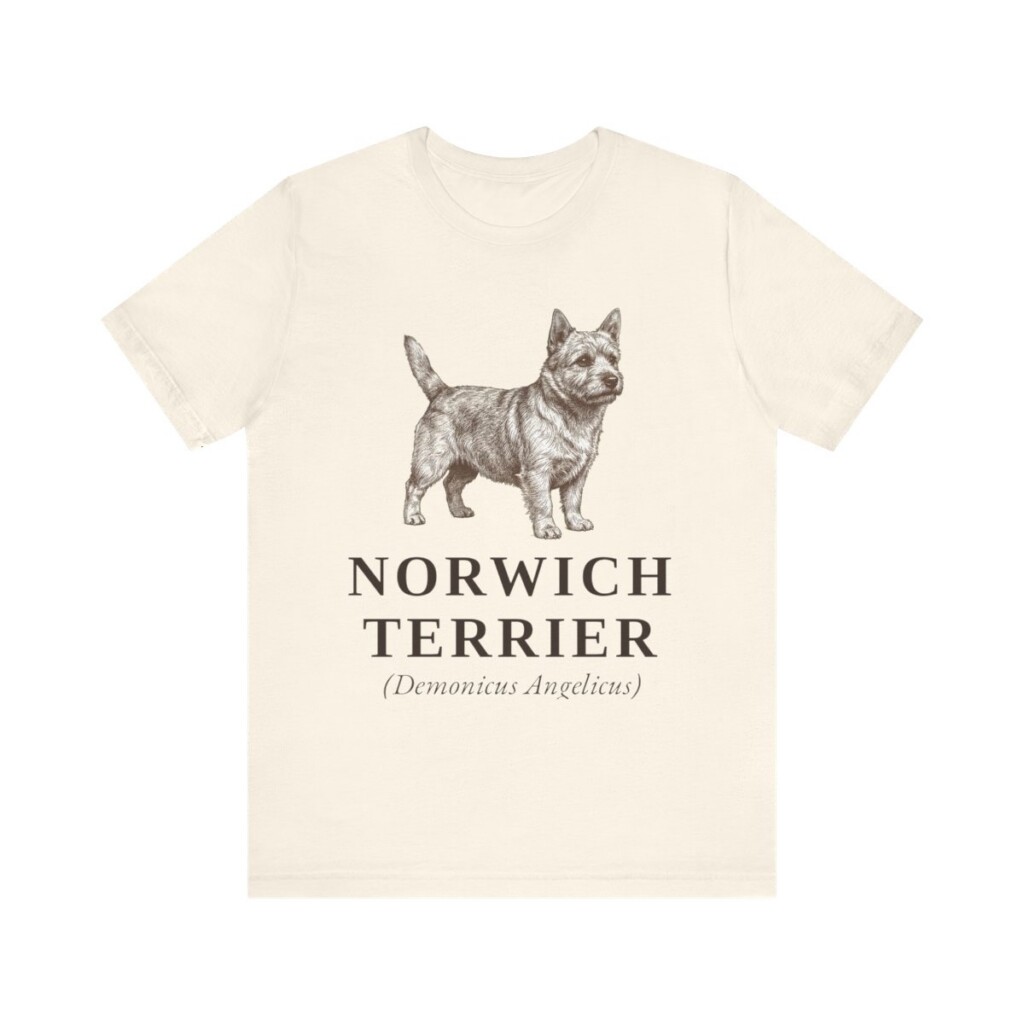 Norwich Terrier Latin Shirt, Vintage Dog Sketch Tee, Dog Latin Gift