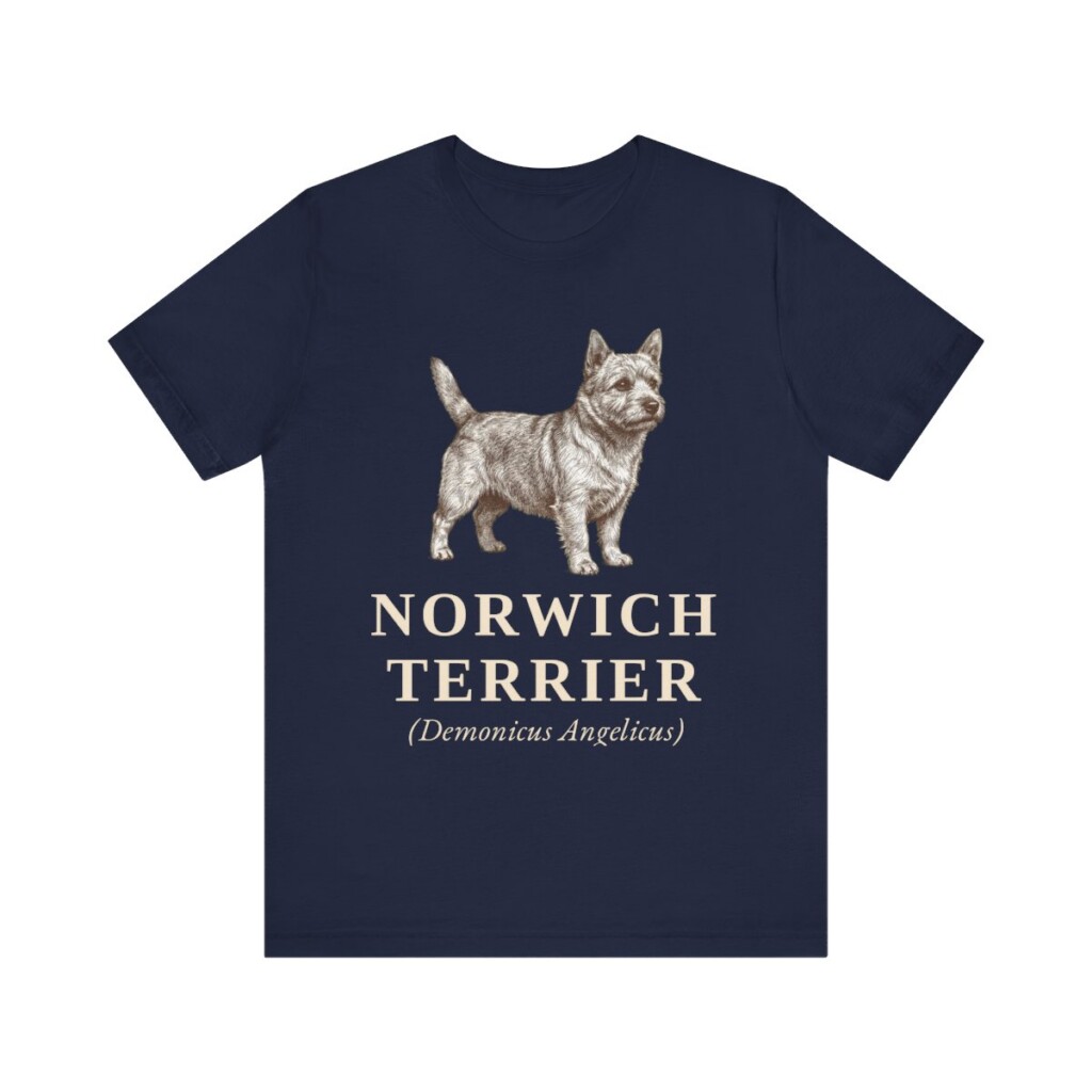 Norwich Terrier Latin Shirt, Vintage Dog Sketch Tee, Dog Latin Gift