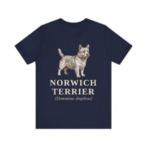 Norwich Terrier Latin Shirt, Vintage Dog Sketch Tee, Dog Latin Gift