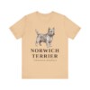 Norwich Terrier Latin Shirt, Vintage Dog Sketch Tee, Dog Latin Gift