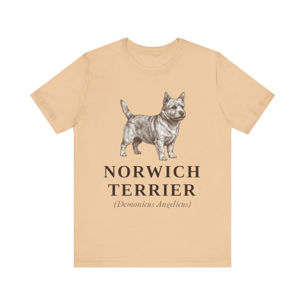 Norwich Terrier Latin Shirt, Vintage Dog Sketch Tee, Dog Latin Gift