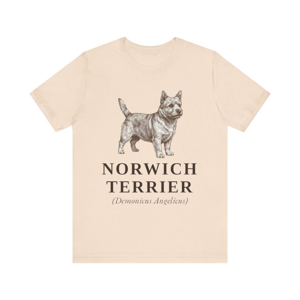 Norwich Terrier Latin Shirt, Vintage Dog Sketch Tee, Dog Latin Gift