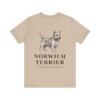 Norwich Terrier Latin Shirt, Vintage Dog Sketch Tee, Dog Latin Gift