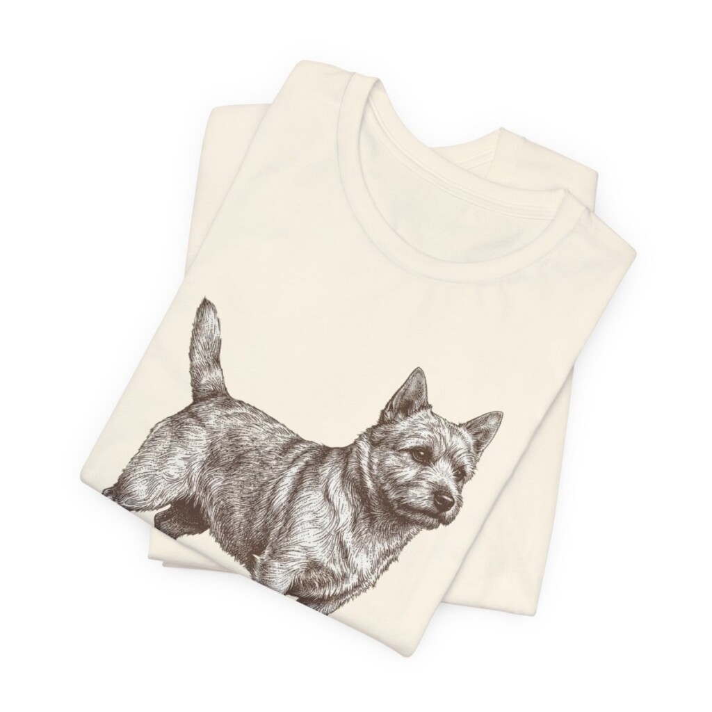 Norwich Terrier Shirt, Vintage Dog Sketch Tee, Dog Lover Gift, Norwich Terrier Lover