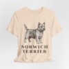 Norwich Terrier Shirt, Vintage Dog Sketch Tee, Dog Lover Gift, Norwich Terrier Lover